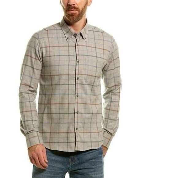 Scott Barber Exploded Tattersall Flannel Shirt XL - Picture 1 of 6